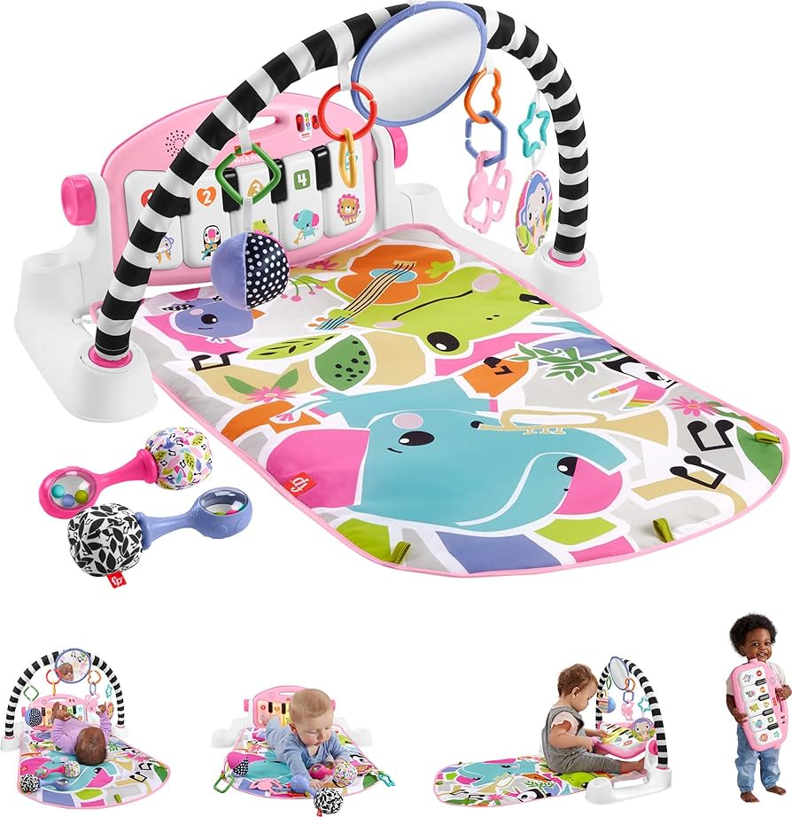 Fisher-Price Kick & Play Piano Gym (Pink)